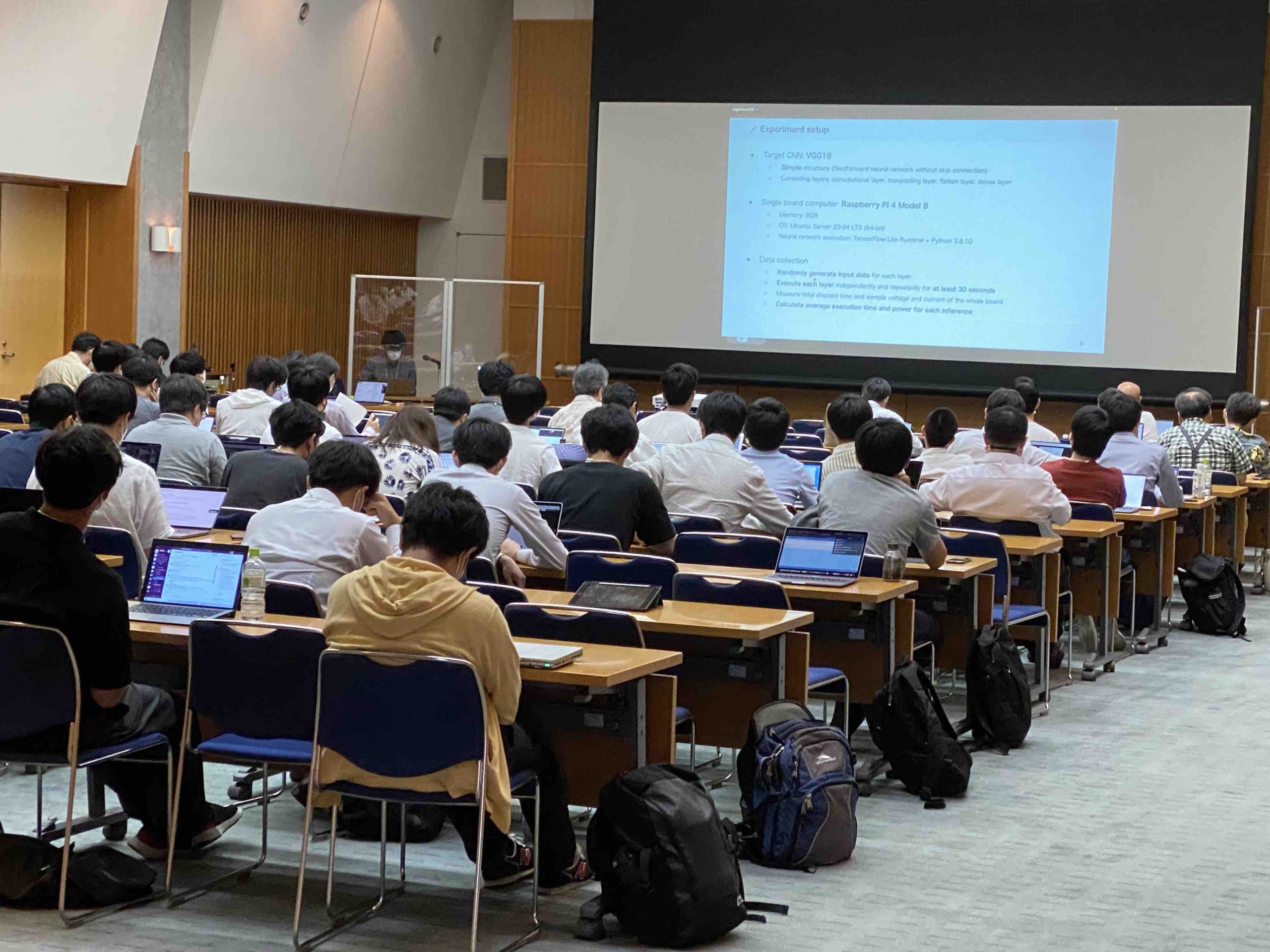 Kuan gave a talk for our edge computing research in xSIG. [K. Y. Ng et al., Layer-wise power/performance analysis for single-board CNN inference]